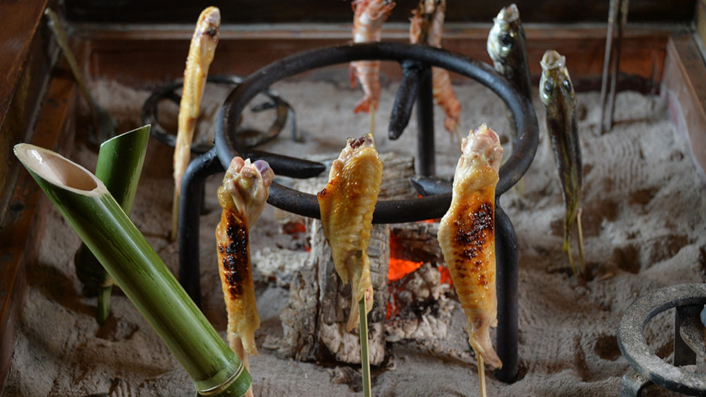 囲炉裏焼き水流見（つるみ）